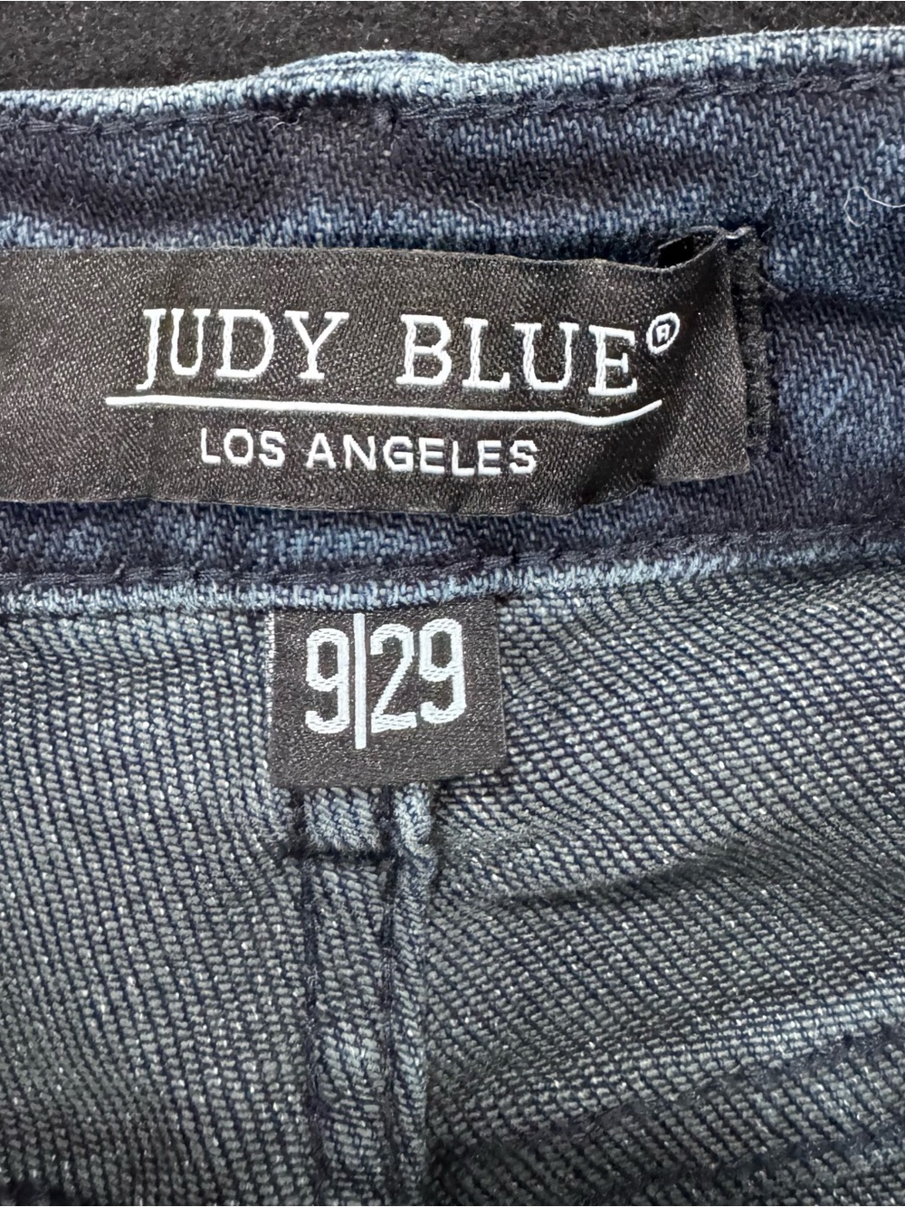 Judy Blue Dark Blue High-Rise Button-Fly Wide Leg Jeans - Picture 11 of 14